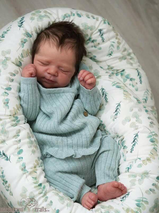 Zero Pam Reborn Baby Dolls, Silicone Baby Doll,18-inch Silicone Babys Dolls with Soft Cloth Body,Posable 3D Skin Realistic Babies,Real Life Babies,Life-Like Newborn with Accessories,Sleeping Newborn