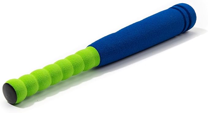 CeleMoon Soft Foam Kids Baseball Bat Toy Set with 3 Balls, 16.5 Inch [Mini Size] for Toddlers Ages 3+, Indoor Outdoor Sport TBall Playing Game, Blue