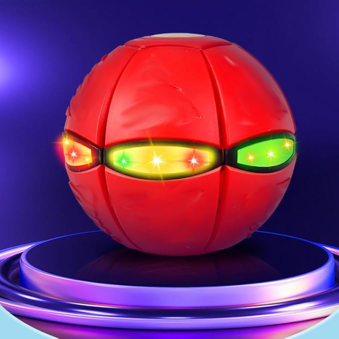 Magic Bouncy Ball Bouncing Ball Magic UFO Flying Disc Deformation Meta Ball Magic Flying Saucer Outdoor Play Toys Football Indoor Outdoor