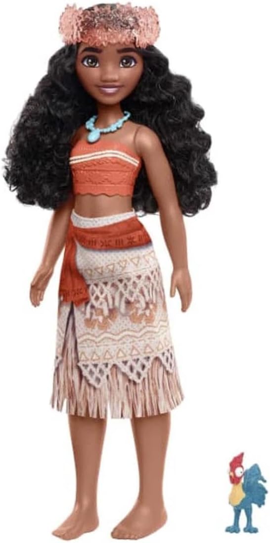 Disney Princess Toys HLW36 Moana Fashion Doll with HEI HEI Figure and Accessories Inspired by Disney Movie HLW36