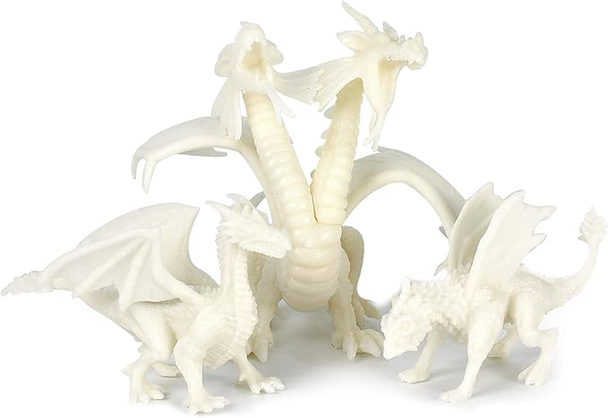 Ferthor Fun Dragon Toys DIY Painting Dragon Kit,Kids Arts Crafts Set with 13 Color Educational Toy to Paint Your Own Christmas Gift for Boys Girls 3 4 5 6 7 8 9 Year Old(3 Dinosaurs)