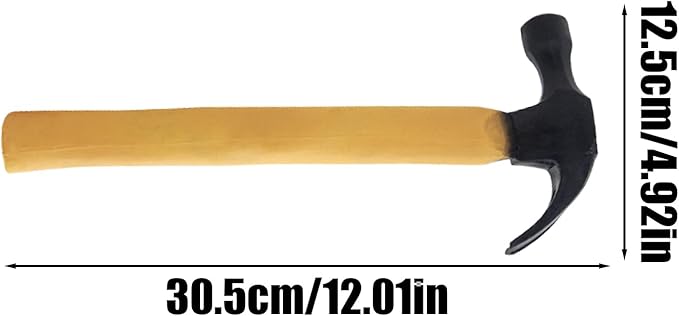 Fake Hammer Trick Toy - Disappearing Rubber Hammer, Stage Performance Accessory | Multipurpose Relaxing Toy Gimmick Props, Prank Prop, Carnival Cosplay Role Play Funny Comedy Gag for Entertainment