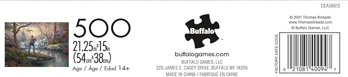 Buffalo Games - Gold - Thomas Kinkade - It Doesn't Get Much Better - 500 Piece Jigsaw Puzzle for Adults - Challenging Puzzle Perfect for Game Nights