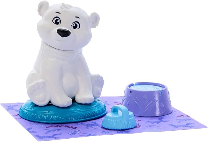 Mattel Disney Frozen Elsa Fashion Doll & Bear Cub Figure with 4 Accessories Including Animal Bed & Blanket, Inspired by Animals of Arendelle