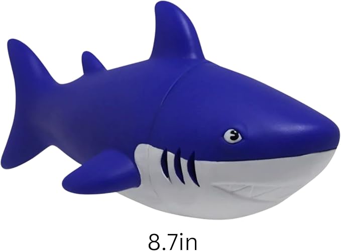 Animolds Baby Squeaky Toy Squeeze Party Favors Toys for Boys Novelty Toys & Amusements Screaming Rubber Gag Gifts Small Animal Toys Funny Dog Toys 6-8In Baby Sensory Toys 2PK(Squeeze Me Shark 2PK)
