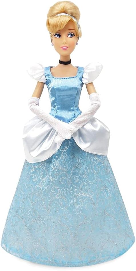 Disney Store Official Princess Classic Doll (Cinderella), 11 Inches, Includes Brush with Molded Details, Fully Posable Toy in Classic Outfit - Disney Princess Toys
