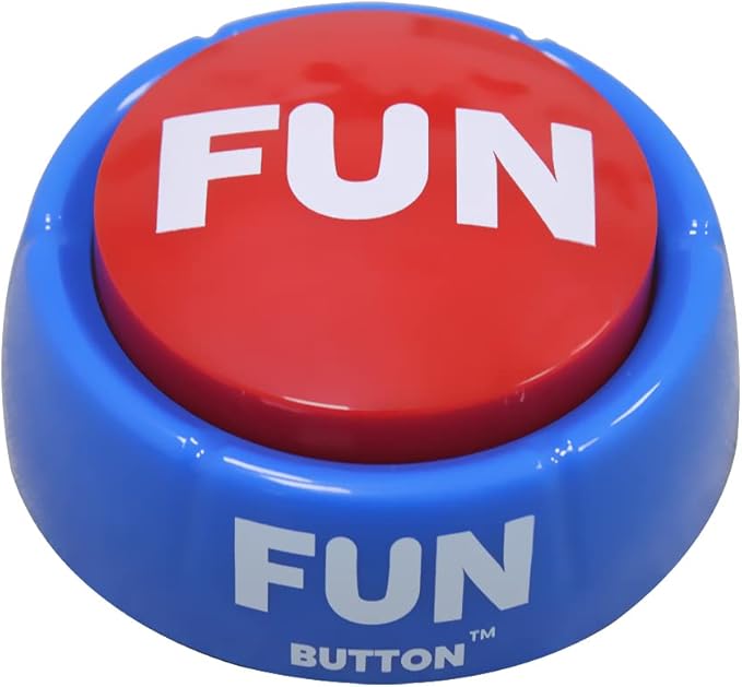 Talkie Toys Products Fun Button - Features Hilarious Fun Phrases – Talking Button for Stress Relief, Funny Gifts and More