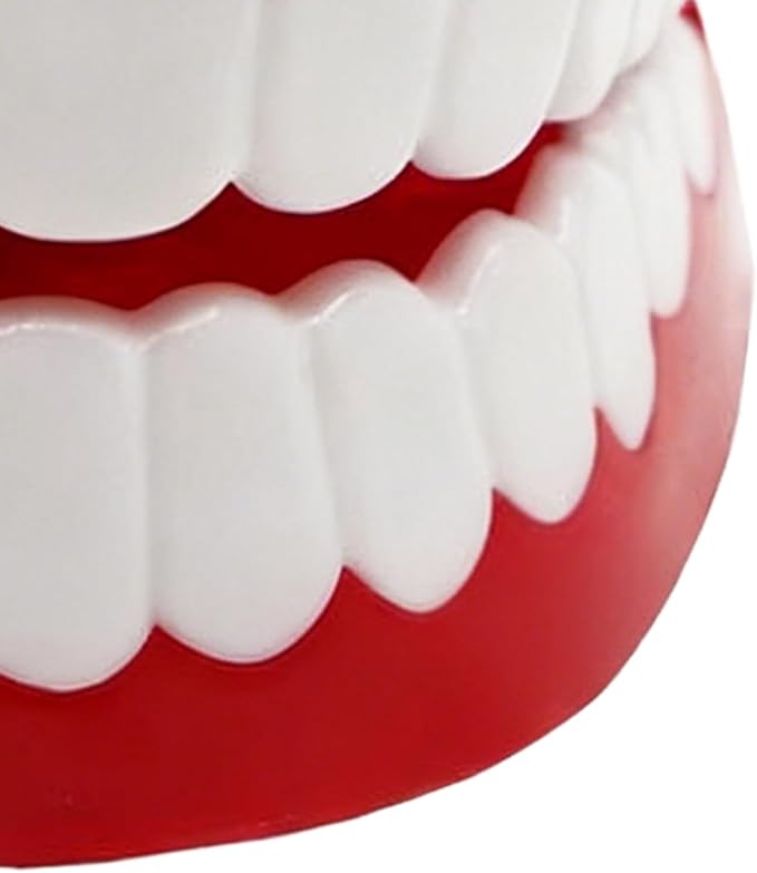 Genérico Wind-up Toy with Squeezing Teeth | Funny Prank Mechanism Rope Toy, Talking Toy, for Kids, Family Members, Friends, Adults, Children and