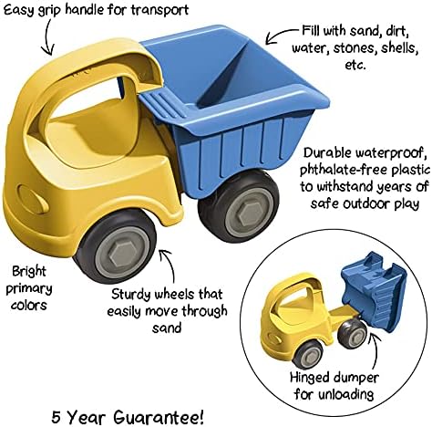 HABA Dump Truck Beach Toys for Toddlers, Construction Toys & Beach Essentials for Kids 18 Months+