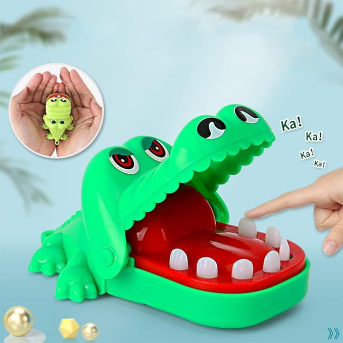 Rocodile Mouth Family Stress Relief Toy Game Kid Game Toy for Mouth Tooth Hand Finger for