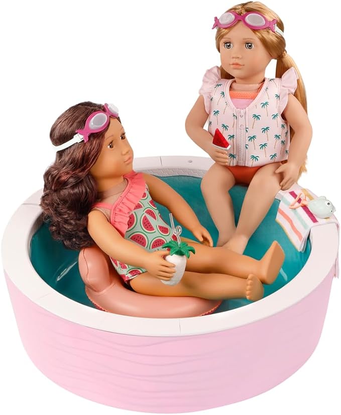 Our Generation Accessories OG - Poolside Fun - Pool with Accessories for 18 Inch Doll