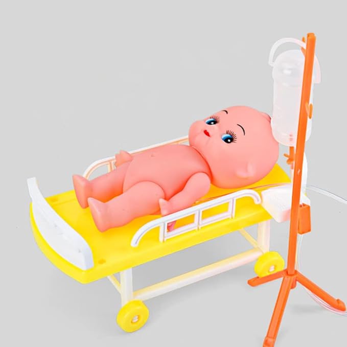 Toddmomy Dollhouse Mini Imitation Toys - Doctor Role Play & Pretend Play Playset Accessories for Kids