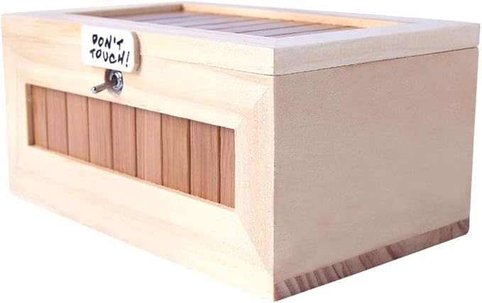 Don't Touch Useless Box with Attitude Leave Me Alone Surprises Machine-Gags & Practical Joke Decorative & Endless Fun- Cute Tiger