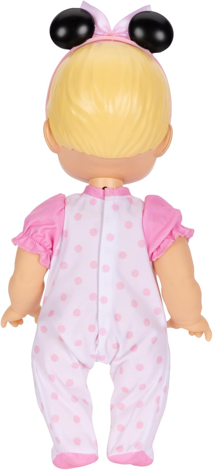 Disney Darlings 13-Inch Interactive Baby Doll – Magical Lights, Sounds, Music & Wand – Minnie-Inspired Nurturing Doll with Accessories – Multiple Skin Tones, Eye Colors – Ages 2 and Up