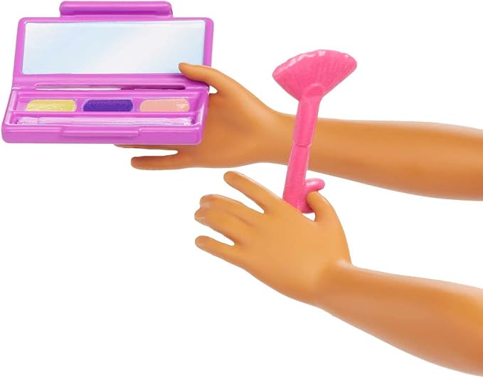 Barbie Doll & Accessories, Career Makeup Artist Doll with Teal Hair, Career-Themed Accessory like Palette and Brush