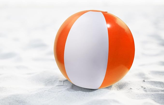 PENTA ANGEL Beach Balls 2PCS 12 Inch Inflatable/Blow Up Classic Rainbow Color Summer Swimming Pool Party Favors Water Toy Beachball for Women Men Adults Playing