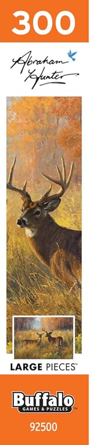 Buffalo Games - Proud Pair - Abraham Hunter - 300 Oversized Piece Fall Jigsaw Puzzle - Larger Shapes - Great for Adults, Seniors, Family, Kids - Easy to Grip - Seasonal Autumn Artwork