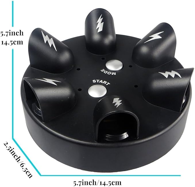 Shock Roulette Party Game Interesting Party GameToy Electric Game of Chance Micro Roulette Polygraph Finger ShockGame Toy Party Gift Electric Shock Detector Game Analyzer Consoles,for 2-6 Palyers