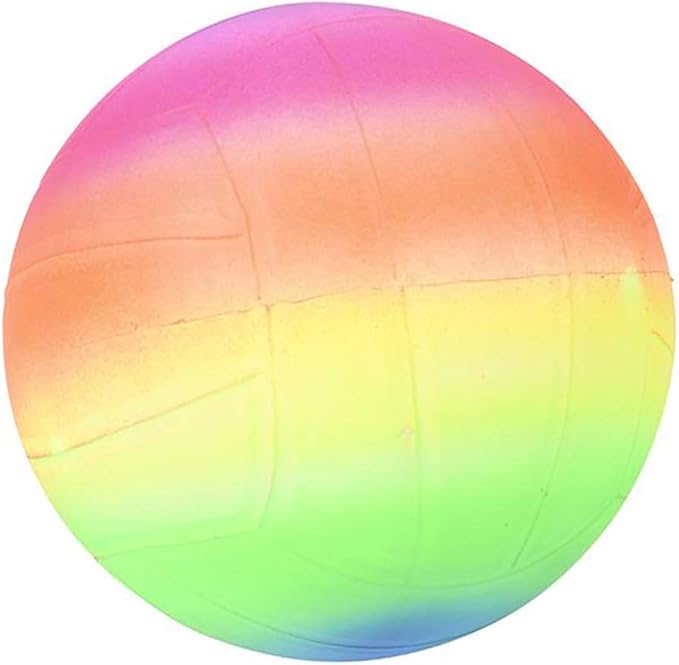 The Dreidel Company Rainbow Sports Vinyl Ball 6"