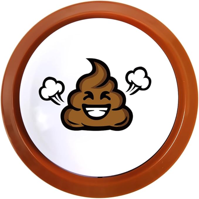 Talkie Toys Products Poop Button - Lights Up and Plays 20 Funny Fart Sounds - Fun Prank & Gag Gift - Funny Gift & Stocking Stuffer