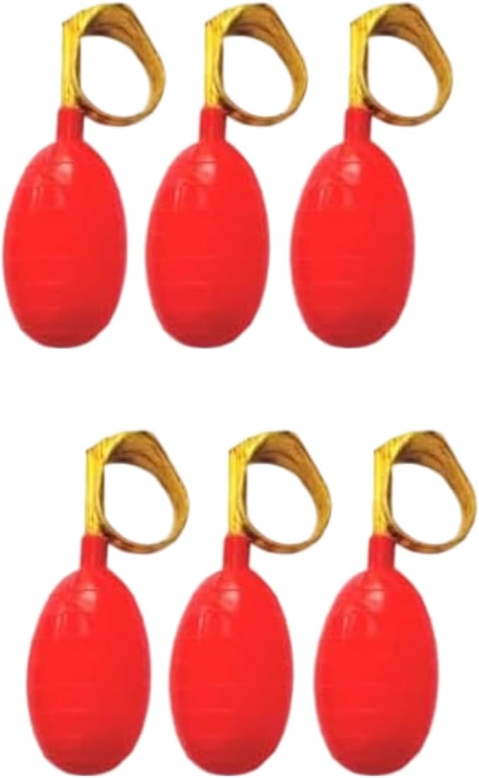 6Pcs Red Water Squirt Toys Water Spray Ring Tricky Toy Spoof April Fools' Day Tricky Prank Party Gag and Practical Jokes Novelty and Gag