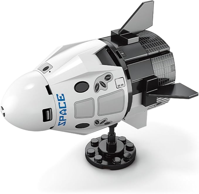 Vilbocr Dragon Spaceship Building Blocks (88 PCS) - STEM Toys for Kids Ages 6-12, Creative Construction Kit for Space Exploration, Cool Birthday Gift for Boys & Girls