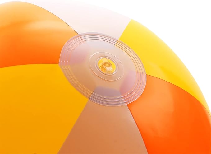 PENTA ANGEL Beach Balls 2PCS 12 Inch Inflatable/Blow Up Classic Rainbow Color Summer Swimming Pool Party Favors Water Toy Beachball for Women Men Adults Playing