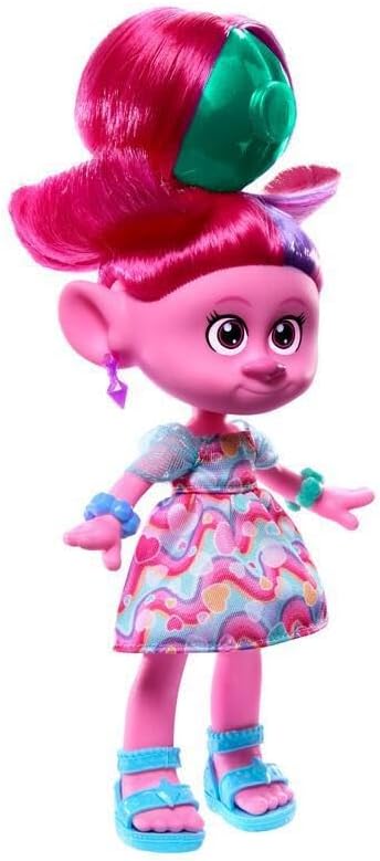 Mattel DreamWorks Trolls Band Together Fashion Doll & 10+ Accessories, Hairsational Reveals Queen Poppy with Transforming Hair Piece