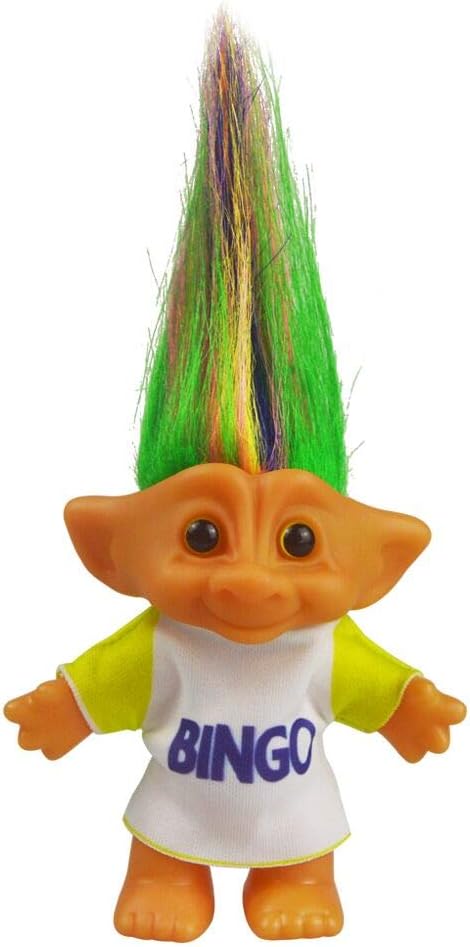 Vintage Troll Dolls, Retro Troll Doll Chromatic Adorable for Collections, School Project, Arts and Crafts, Party Favors - 7.5" Tall(Include The Length of Hair)（Colorful）