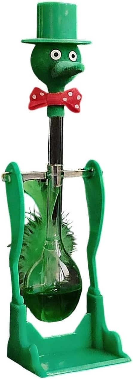 Novelty Drinking Water Bird Toy – Perpetual Motion Bobbing Glass Duck for Home & Office Desk Decor, Educational Science Ornament & Fun Prank Toy