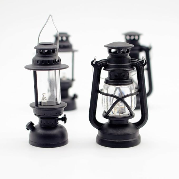 2PCS 1/12 Scale Accessories Camp Lights Set,Miniature Dollhouse Accessories with Realistic Outdoor Scene Model for Dollhouse Kitchen Furniture and Decoration