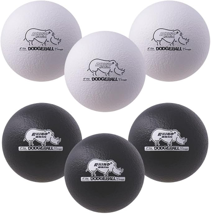 Champion Sports® Rhino Skin® Low Bounce Dodgeball Sets & Singles for Playground, PE, Backyard & League Games – Team Sports Equipment for Youth & Adults