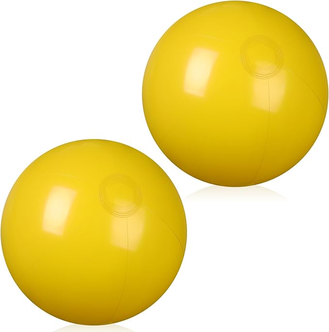 2 Pcs Inflatable Beach Ball 20 inch Swimming Pool Balls Summer Outdoor