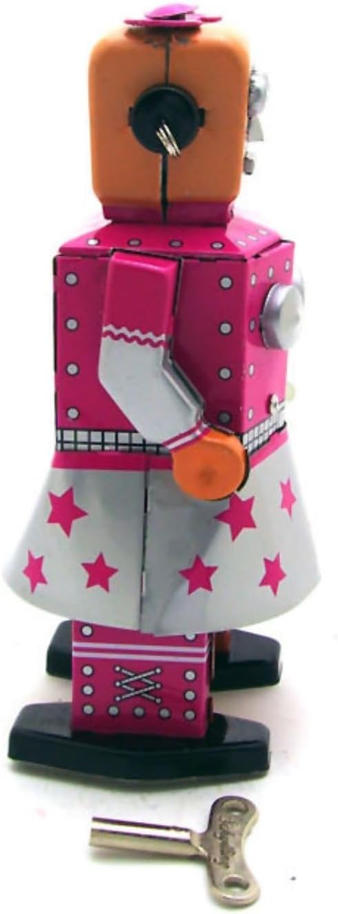 Charmgle Venus Robot Retro Tin Toy Novelty Tin Robot Wind-Up Toy Party Favor Bar Clothing Shop Home Decoration Adult Collection