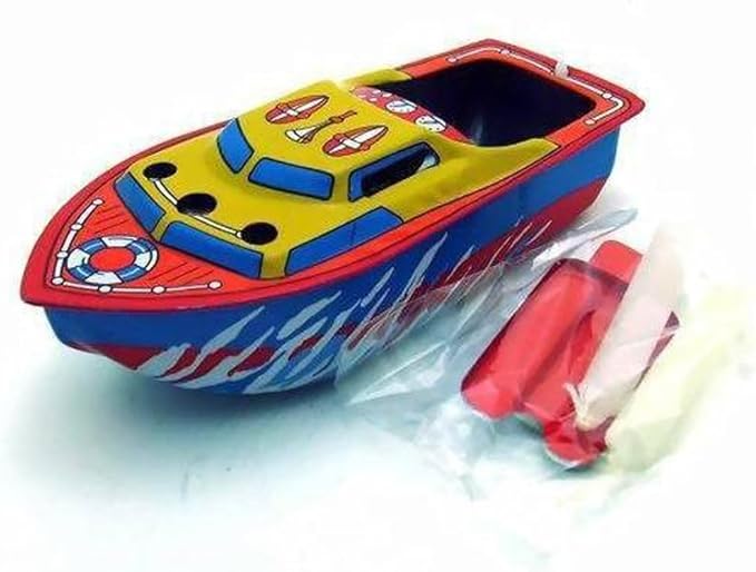 Charmgle Play Candles Powered Boat Tin Toy Classic Pop Pop Steam Boats Tintoy Creative Gifts Christmas Party Favor