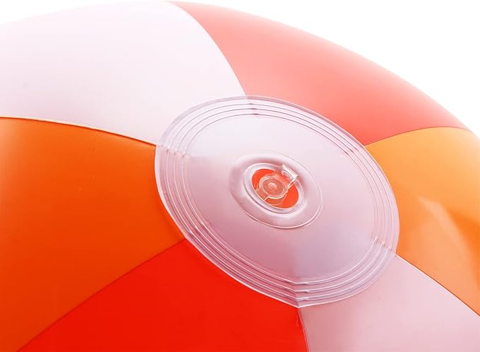 PENTA ANGEL Beach Balls 2PCS 12 Inch Inflatable/Blow Up Classic Rainbow Color Summer Swimming Pool Party Favors Water Toy Beachball for Women Men Adults Playing