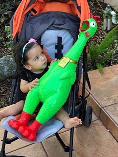 Animolds Hug Me Giant Rubber Chicken- Huge Stress Relief Screaming Chicken Toy | Screams Up to 45 Seconds- Novelty Gag and Prank Toys | Funny Toys Gifts for Christmas Stocking Stuffers for Kids Adult
