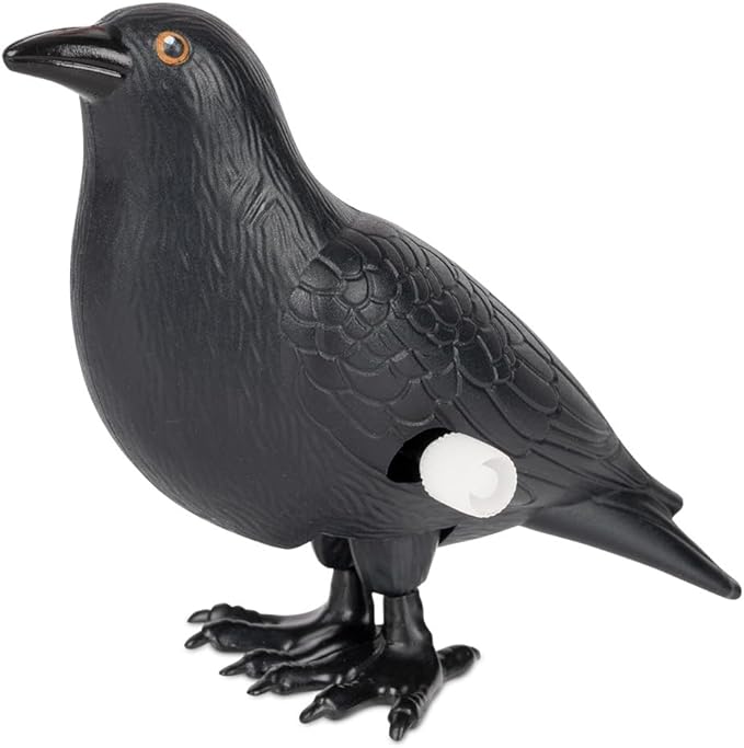 Accoutrements Hilarious and Entertaining Wind-Up Crazy Crow: 3-1/8" (7.9 cm) of Playful Skittering Funny Gifts Novelty Crow - Let The Antics Begin from Archie McPhee