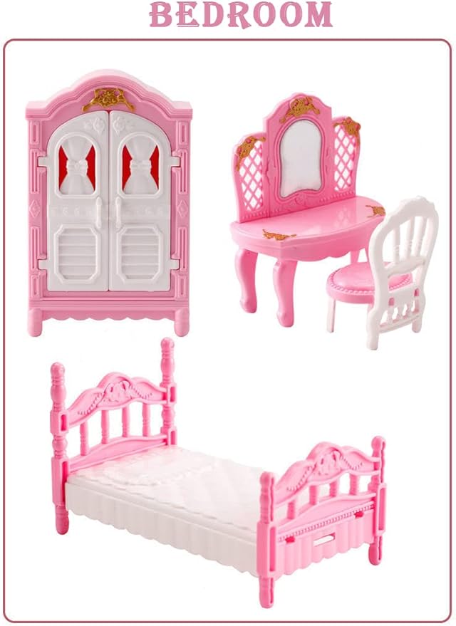 20 Pcs Mini Bathroom Set 1:12 Mini Living Room Set Miniature Accessories Miniature Furniture Accessories Model for Mini Dreamhouse