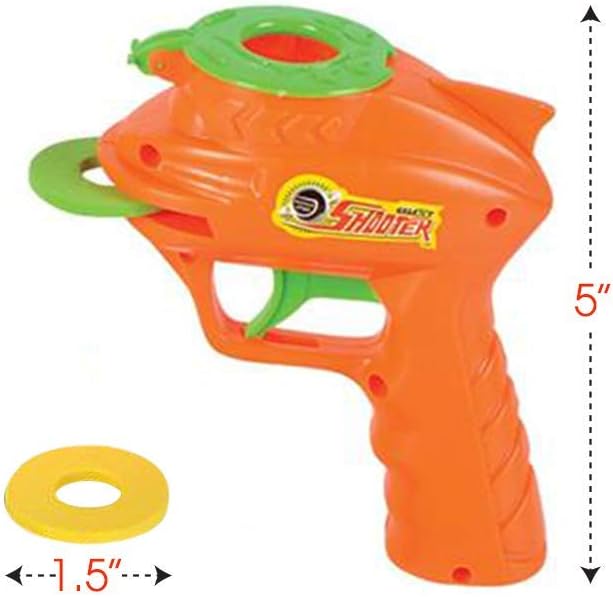 ArtCreativity Foam Disc Launcher, Set of 2 Disk Shooter Toy Guns with 1 Gun and 5 Flying Disks Each, Outdoor Games and Activities for Summer, Backyard, and Picnic Fun, Best Gift Idea