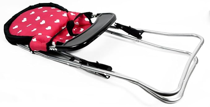 Foldable Baby Doll High Chair, Baby Doll Accessories, Dolls & Accessories Highchair Stuff for 18 Inch Doll, Doll High Chair Toy Set for Toddlers 3 Year Old Girls, 5+ Year Old Girl Doll Furniture Toys