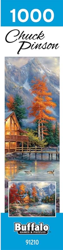 Buffalo Games – Chuck Pinson - Space for Reflection - 1000 Piece Fall Jigsaw Puzzle - Festive Puzzle for Adults – Precision-Cut Pieces, Autumn Artwork and Hours of Relaxing Fun