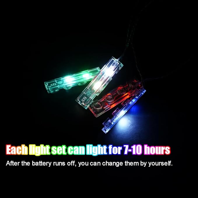 Light Up Bricks, 2 Sets 1X4 LED Lighting Kit, Classic DIY Lights Accessories Compatible with Major Brands