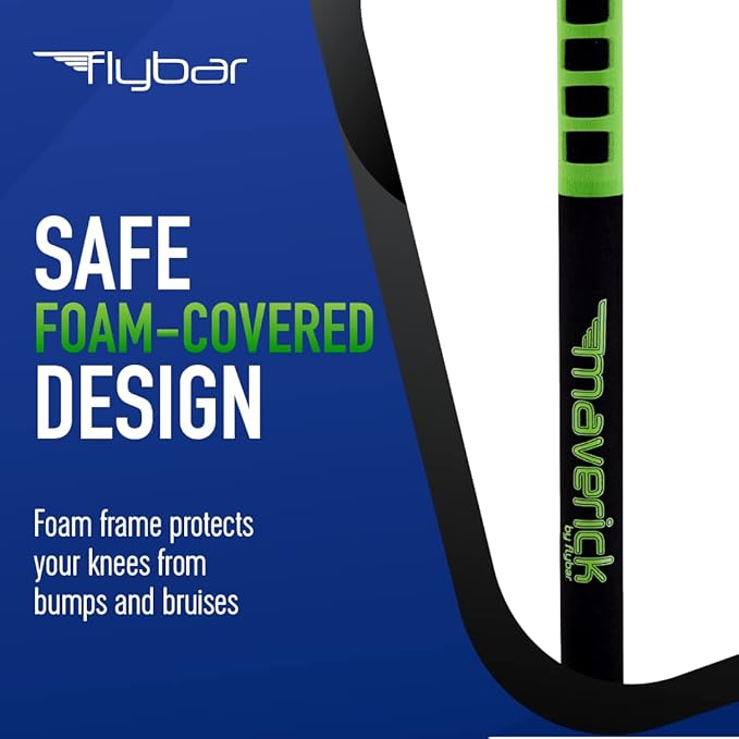 Flybar Maverick Foam Pogo Stick for Kids Age 5 and Up, 40 to 80 Pounds, Pogo Stick for Boys and Girls (Green)