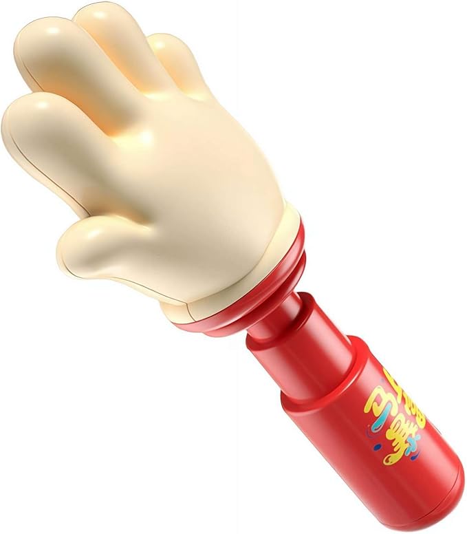 Funny Hand Prank Toy with Sound, Realistic Fist Design Novelty Gag with Hilarious Sound Effect Device, Cool Joke Gadget for Teen Boys Men Birthday Stocking Stuffer, White Elephant Gifts (Palm Red)