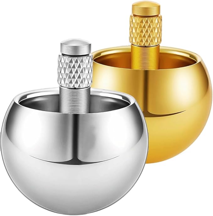 2pcs Trompo Metal Spinning Top Gyroscope Toy Novelty Toys & Amusements for Adults Kill Time Stress Anxiety Gifts