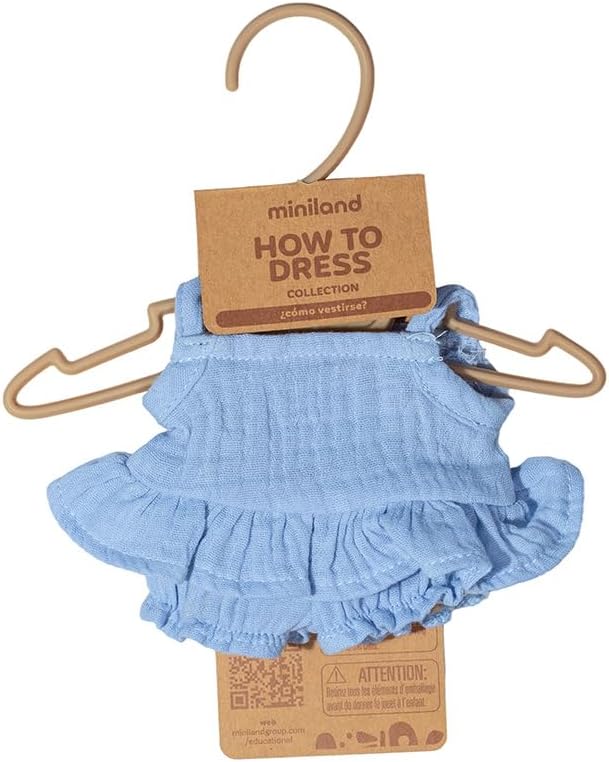 Miniland - Clothes for 8 1/4 inches Doll, Clothing Accessory for Dolls, Summer Dress