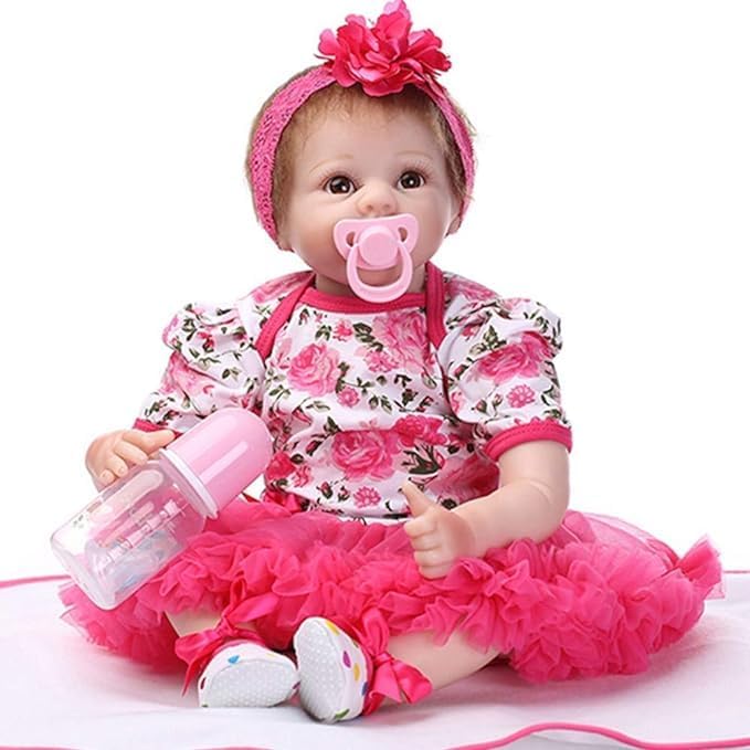 Reborn Baby Dolls Clothes for 17-22 Inch Newborn Baby Doll Girl, Babys Doll Clothes Outfit Accessories