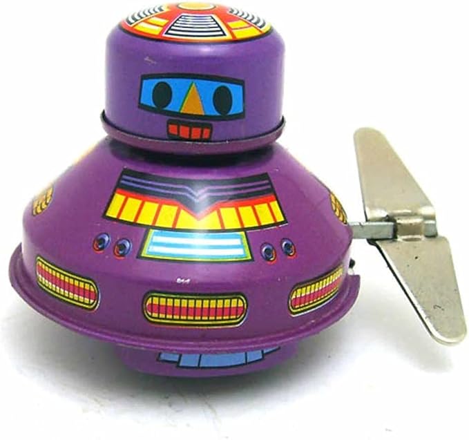 Charmgle Space Robot Wind-up Tin Toys Adult Collection Tinplate Clockwork Walking Robots Toy Party Favor Bedroom Store Library Decoration 3 Packs