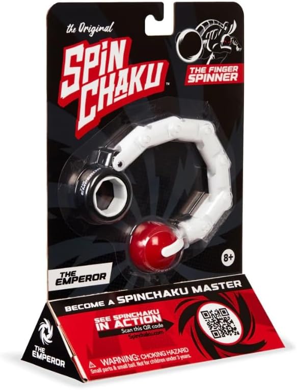Original Finger Spinner Skill Toy for Kids & Teens, Cool Fidget Spinner for Fun Tricks, Builds Focus, Hand-Eye Coordination, Dexterity, Reflexes & Motor Skills - The Emperor